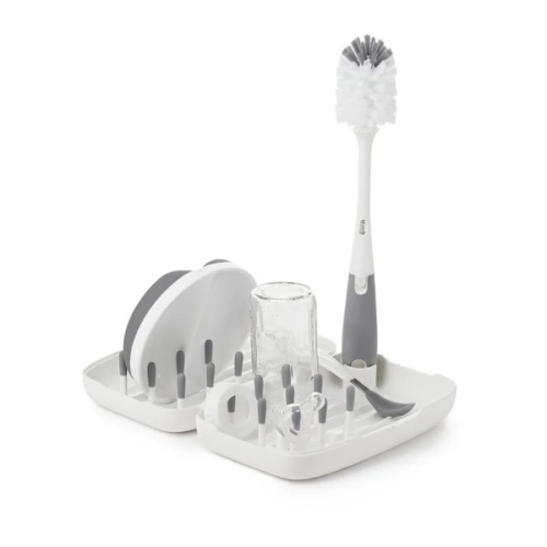 On-The-Go Drying Rack with Bottle Brush