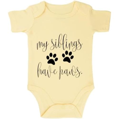 listery My Siblings Have Funny Paws Bodysuit Have Paws Baby Bodysuit Baby Paws Romper Dog Baby Bodysuit