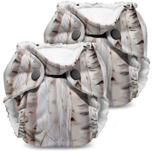 Kanga Care Lil Joey Newborn All in One AIO Cloth Diaper (2pk) Aspenglow Orange 4-12 lbs