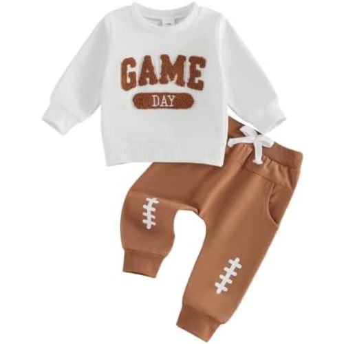 Toddler Baby Boy Fall Winter Clothes Crewneck Sweatshirt and Pants Outfits