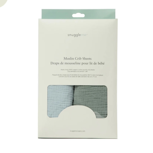 Snuggle Me Muslin Crib Sheets | Bluebell + Slate