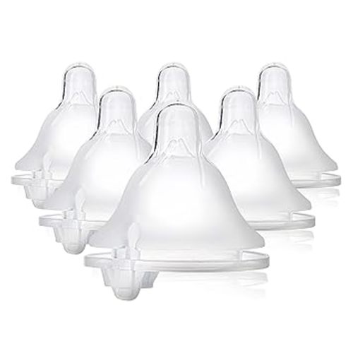 Evenflo Feeding 6 Piece Balance Plus Wide Neck Nipples for The Balance Plus Wide Neck Baby Bottles, 8 Months +