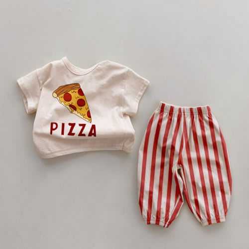 PIZZA Baby 2 Piece Slogan Sets