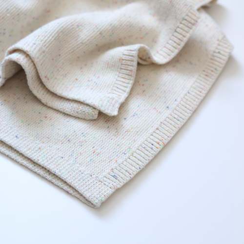 'Vanilla Confetti' Knit Blanket – 4 Littles Market