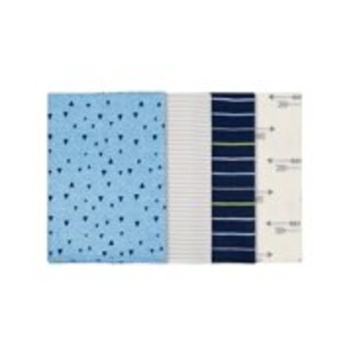 Gerber Assorted Flannel Burp Cloth Set, 4pk (Baby Boys)
