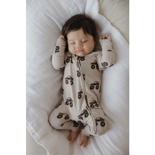 Bamboo Zip Pajamas | Monster Truck