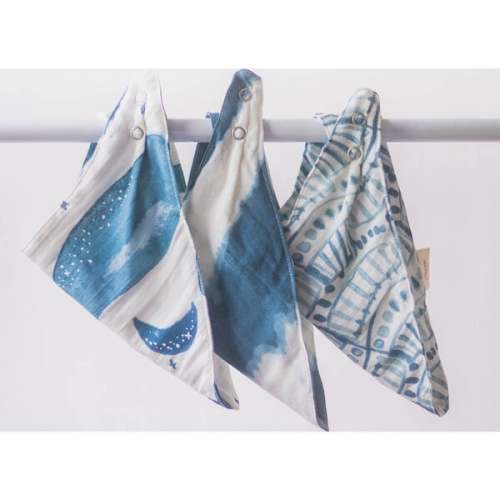 Caspian 3-pc. Baby Bib Set (Whale) - Crane Baby | Maisonette