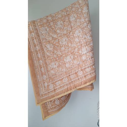 Gulaal Indian Jaipuri Block Print Quilt Printed Reversible Razai Cotton Handmade Floral Quilt, Jaipuri razai, Bedspread Comforter