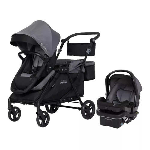Journey All-in-One Stroller to Wagon Travel System with EZ-Lift Pro Infant Car Seat - Cosmic Black