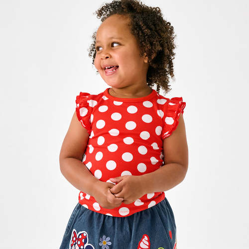 Disney Minnie Polka Dot Flutter Tee – Little Sleepies