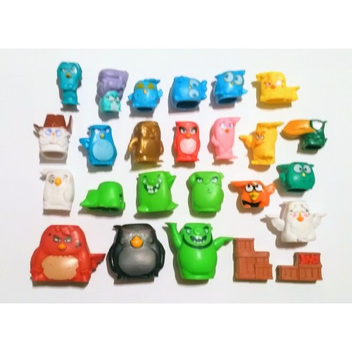ANGRY BIRDS LARGE FIGURINES SET - TOYS BRICKS COLLECTIBLES MINIATURES