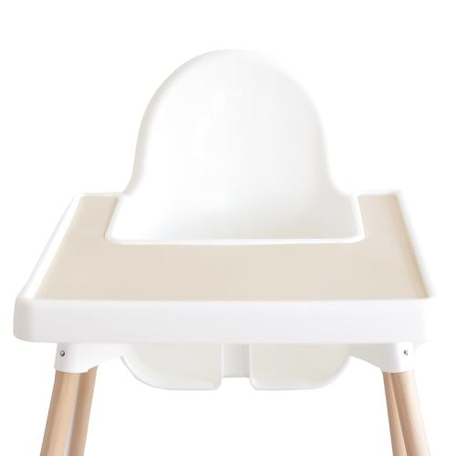Yeah Baby Goods Placemats Compatible with IKEA Antilop High Chair (Toasted Marshmallow) - Slip-Resistant & Food-Grade Silicone High Chair Mat - Easy Clean High Chair Accessory