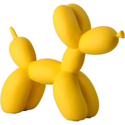 Creative Balloon Dog Sculpture Modern Home Decoration Trendy Animal Art Ornaments Collection Figurine Bedroom Living Room Office Desktop Resin Decors
