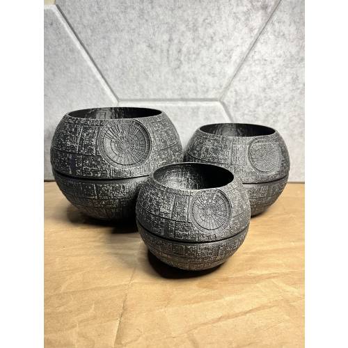Star Wars - Death Star Planter / Desk Accessory / Home Decor / Gift for Him or Her / Wedding Decor / Candy Bowl (3D Printed - PLA)