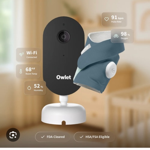 Safe Sleep Bundle – Owlet US Dream Duo™ 3 (Color Bedtime Blue)