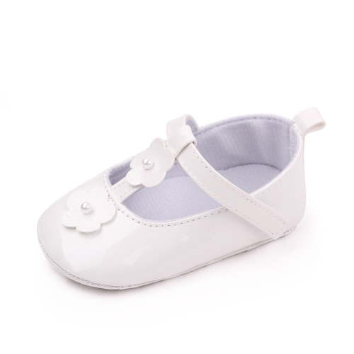 LNMQLPDBS Baby Girls Cute Princess Shoes with Two Flower Bowknot for Wedding Dress Mary Jane Flats Shoes Prewalker Lightweight Breathable Baby Sneaker Shoes Soft Sole Non-Slip First Walking Sneakers