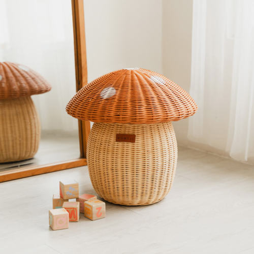 Mushroom Rattan Storage Basket | MOMIJI