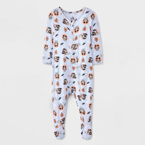 Baby Mickey & Minnie Halloween Viscose Sleep N' Play - Gray 6-9M