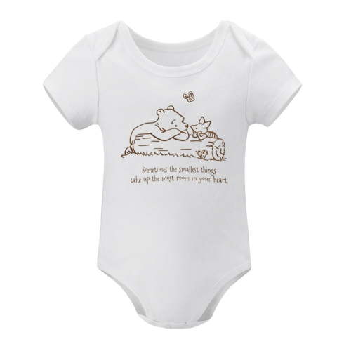 Sometimes The Smallest Things Fill The Heart – Sweet Quote Baby Bodysuit – Cute Gift for Newborn Or Baby Shower White-style 3months