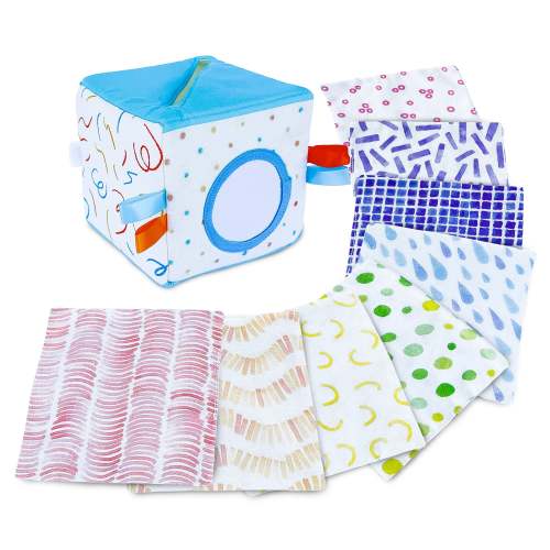 Baby Tissue Box Sensory Toy, Montessori 6-12m | Quiggly