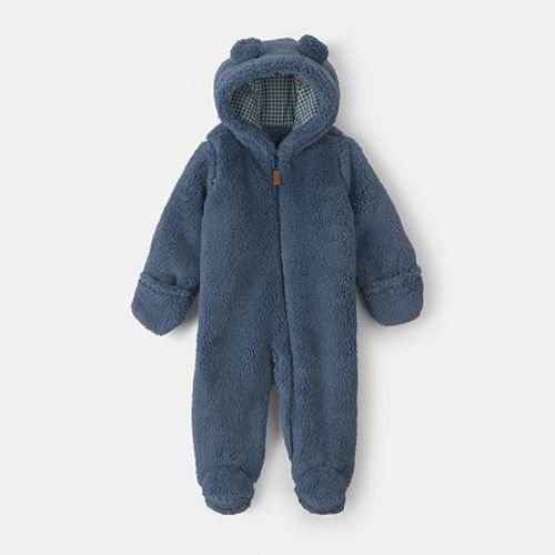 Baby Carter's Teddy Bear Fleece Long-Sleeve Jumpsuit