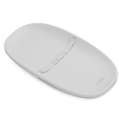 Evolur Eva Baby Changing Pad in Light Gray, Soft, Lightweight and Portable Changing Pad, Fits All Changing Table, Waterproof Firm Padding