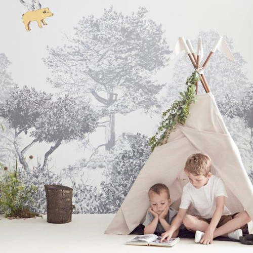 Tree Wallpaper Mural - Hua Trees by Sian Zeng – Project Nursery