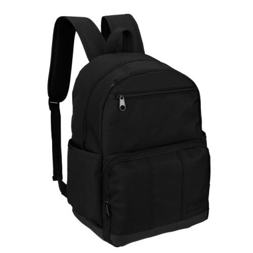 Wrangler 17" Industry Backpack for Mens Womens Kids, Classic Logo Water Resistant Casual Daypack with Padded Laptop Notebook Sleeve