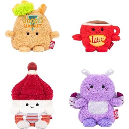 BumBumz 4.5-inch Gilmore Girls 4-Pack - Luke’s Coffee Mug, Gazebo, Dragonfly, and Doose’s Market Bag - Ages 3+