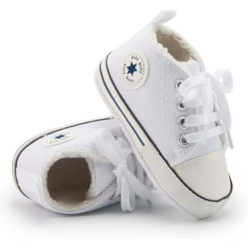 Baby Infant Classic Canvas Baby Shoes Boy/ Girl Soft Sole Size 0-18 Months