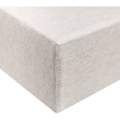 Copper Pearl Premium Knit Baby Crib Sheets for Boys and Girls Breathable and Soft, Fitted Crib Sheets for Standard Baby Mattresses, Oat