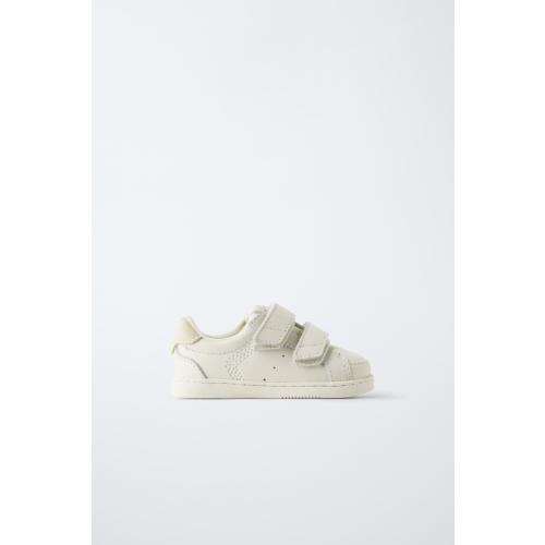 LEATHER STRAP BAREFOOT SNEAKERS - White | ZARA United States