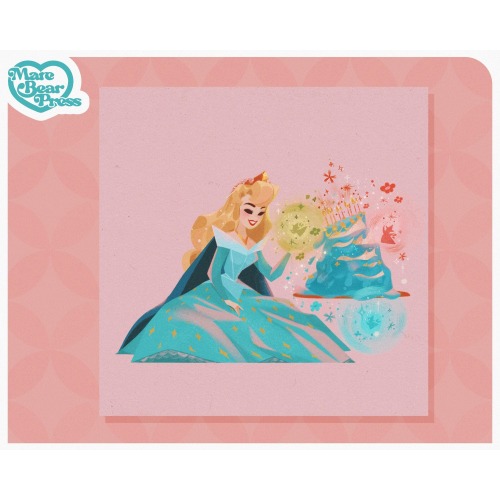 Birthday Princess - Art Print - Inspired by Sleeping Beauty