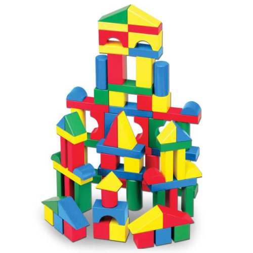 Melissa & Doug 100 Piece Wood Blocks Set
