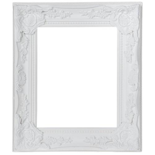 Cream White Ornate Open Wood Wall Frame