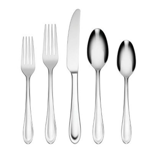 Oneida 20pc Brynn Flatware Set Silver: Stainless Steel, Service for 4, Dishwasher-Safe, 18/0 Silverware