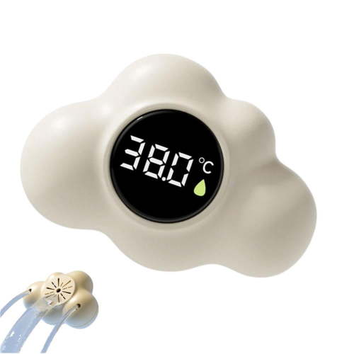 KRONDO Digital Baby Bath Thermometer with 3-Color LED Alert – Accurate Water Temperature Sensor, Rounded Safe Design for Infants