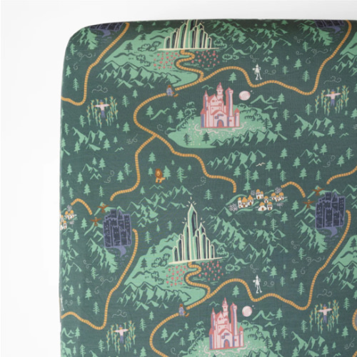 Emerald City Bamboo Crib Sheet – Little Crowns & Capes