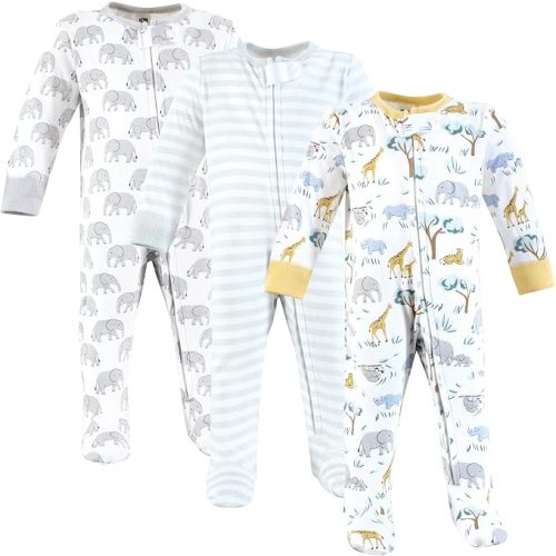 Hudson Baby Unisex Baby Cotton Sleep and Play