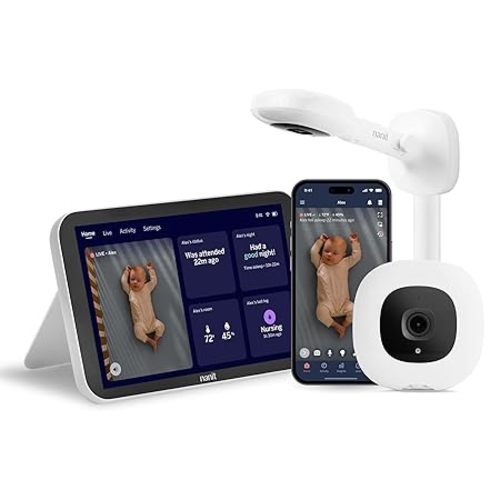 Nanit Smart Baby Video Monitor - Camera & Floor Stand - 1080p Wi-Fi Camera
