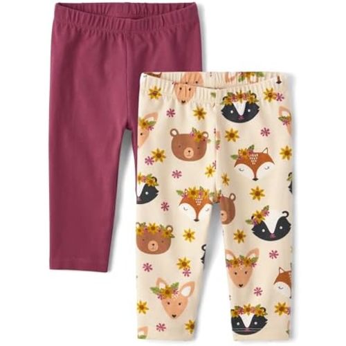 The Children's Place Baby Girls' and Newborn Knit Pull on Pants
