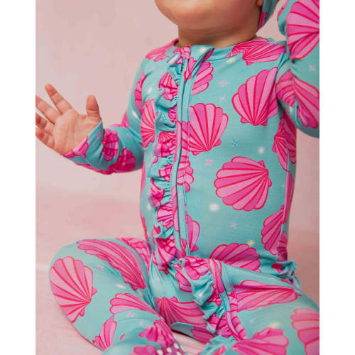 Talk to the Shell Convertible Ruffle Romper