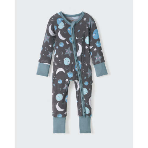 Blue To the Moon & Back Zippy - Little Sleepies