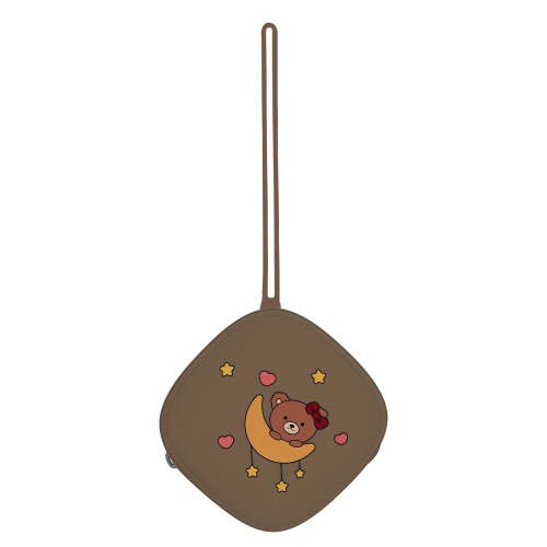 Silicone Pacifier Holder Case - Durable, Silicone Pacifier Case for Diaper Bag - Binky Holder with Durable Zipper for Dust and Water Protection