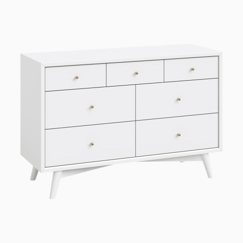 babyletto Palma 7-Drawer Assembled Double Dresser - White