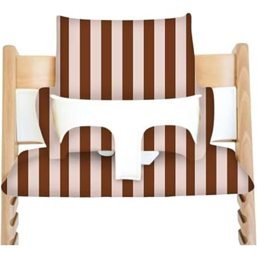 Nibble and Rest Cushion for Stokke Tripp Trapp High Chairs, Soft Padded Seat & Backrest, Baby Set Compatible, Wipeable, Machine Washable, Easy to Clean, Stylish Print