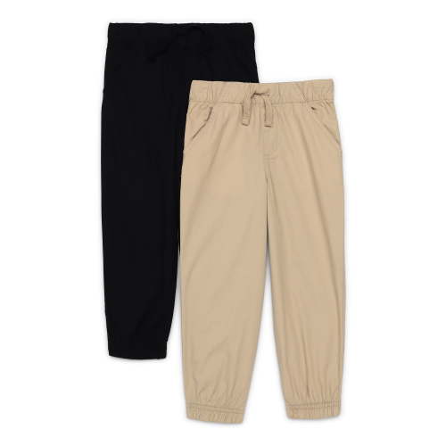 Wonder Nation Little Boys Jogger Pants, 2-Pack, Size 4-10