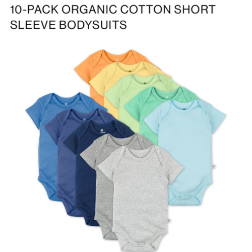 10-Pack Organic Cotton Short Sleeve Bodysuits | Honest Baby Clothing