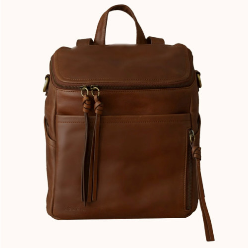 Genuine Leather Diaper Bag Backpack - La Mère Original Luxe – AZARIA