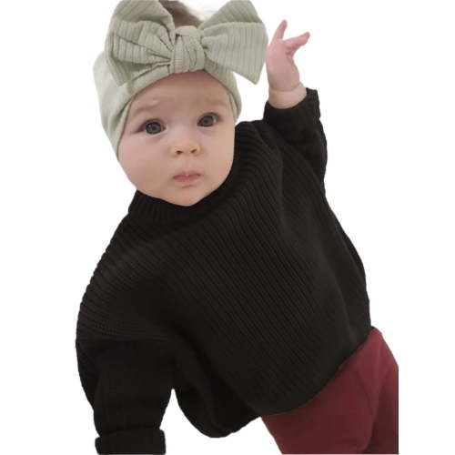 Infant Baby Boy Girl Oversized Knit Sweater Chunky Long Sleeve Pullover Shirt Warm Fall Winter Blouse Top
